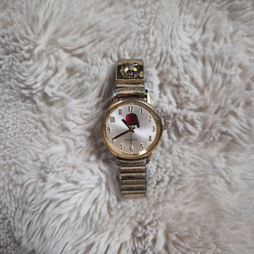 Vintage Helbros Watch Fez Hat Antioch 50141/2 Y561 Speidel USA Stretch Band Used